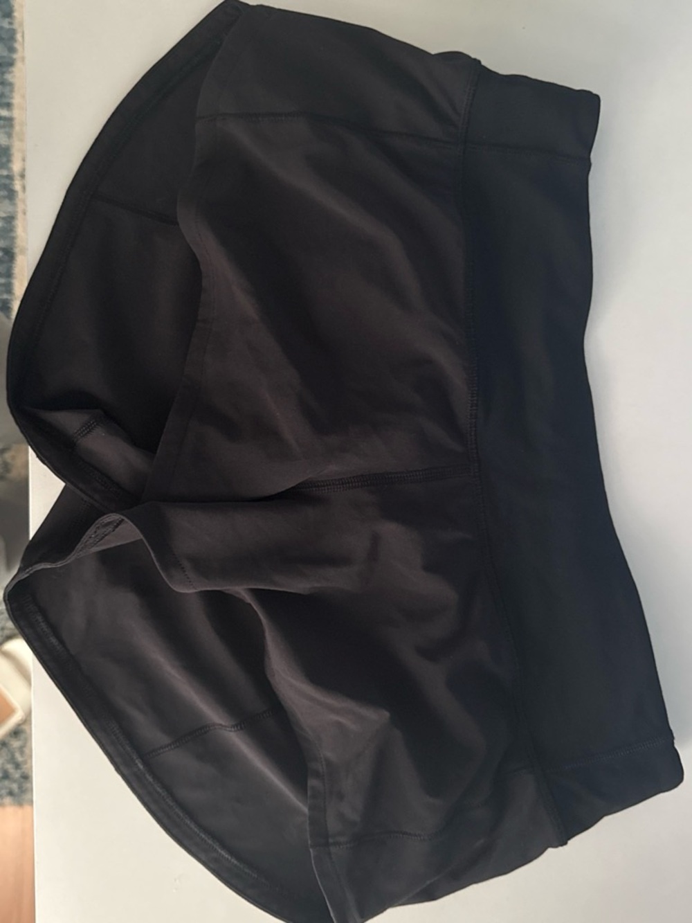 High-Waist Black Performance Women’s Shorts